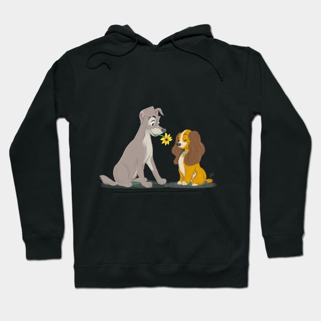 Lady and The Tramp Hoodie by Art_incolours